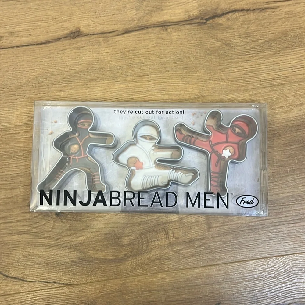 Ninjabread Men | New gingerbread cookie cutout cutters Ninjas Fred funny